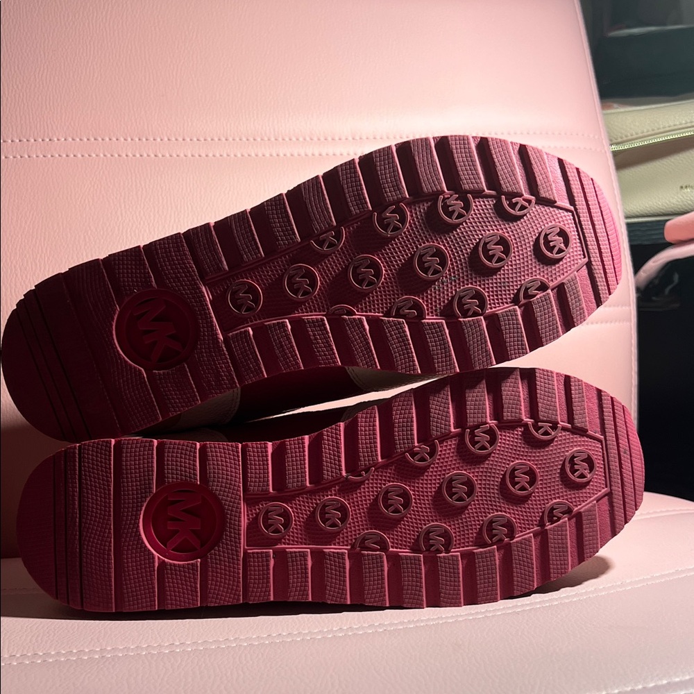 Michael Kors Women's Sneakers in Pink and Cream - Picture 5 of 5
